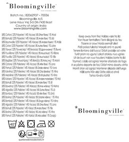 Modrá/béžová deka z recyklovanej bavlny 130x160 cm Ethan – Bloomingville