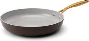 Elmich Nepriľnavá keramická panvica Zen Ø 28 cm – hnedo zlatá