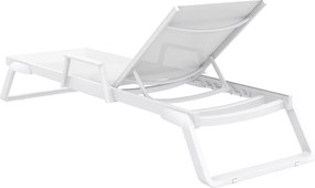 TROPIC ARM záhradné lehátko white/white