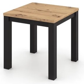Rozkladací jedálenský stôl ZARO dub artisan/čierna