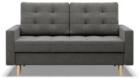 Dvojmiestna pohovka ELMA rozkladacia, tmavosivá