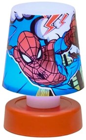 LED detská nočná lampička SPIDERMAN 11 cm červená