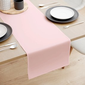 Goldea behúň na stôl 100% bavlnené plátno - púdrovo ružový 20x180 cm