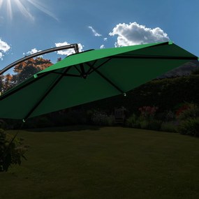 InternetovaZahrada Záhradný slnečník Ø330 cm - zelený