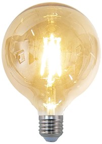 LED dizajnová žiarovka transparentná - 8 cm E27/4W