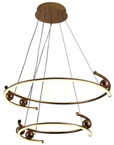 LED Stmievateľný luster na lanku LED/80W/230V 3000-6500K + diaľkové ovládanie