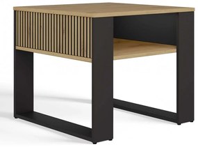 Konferenční stolek Lawa Modern 2P MINI SLIM dub artisan/černý