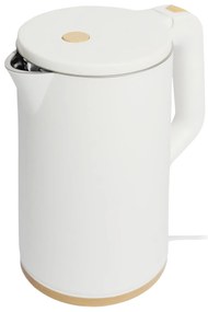 Bauerkraft Bezdrôtová cestovná rýchlovarná kanvica 1500 W 1,7 l otočná biela