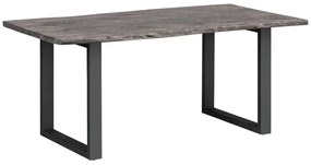 furniture-nabytek.cz - Masivní jídelní stůl Bullwer z akácie, lakovaný, šedý – 170×90 cm