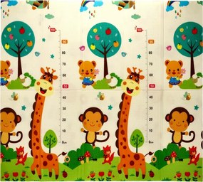 CH Detská obojstranná podložka Animals 180x200