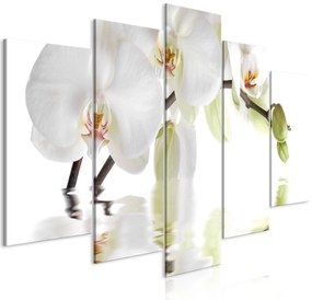 Artgeist Obraz - Wonderful Orchid (5 Parts) Wide Veľkosť: 200x100, Verzia: Premium Print