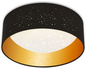 Brilo Brilo 3482-015 - LED Stropné svietidlo MAILA STARRY SKY LED/12W/230V čierna/zlatá BL1516