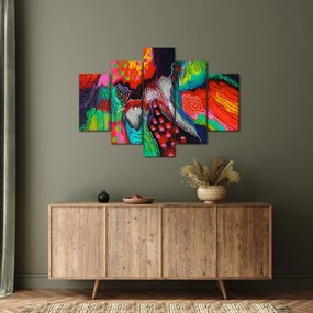 Obraz abstraktné - farby (150x105 cm)