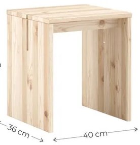 Stolička z borovicového dreva v prírodnej farbe Join-In – Karup Design