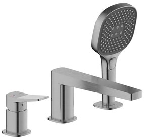 KFA Armatura 4525-210-61 - Vaňová batéria 3-otvorová MALAGA metalická sivá