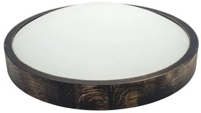 Brilagi - LED stropné svietidlo CARVALHO SLIM SMOKEY LED/36W/230V dub, priemer 37,5 cm