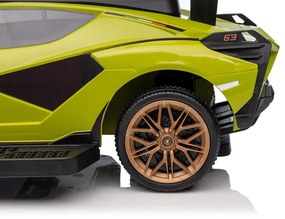 Lean Toys Detské odrážadlo Lamborghini QLS-996T s rúčkou - zelené