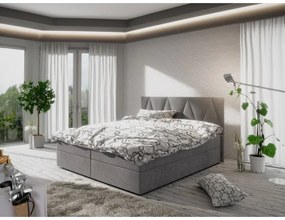 Moderná posteľ s úložným priestorom 180x200 STIG 3 - sivá