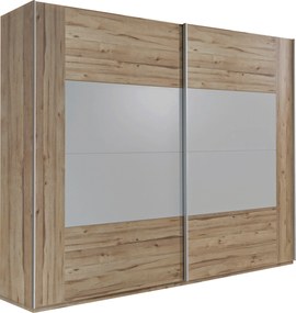 XXXLutz ŠAT. SKRIŇA S POSUV. DVERAMI, sivá, dub artisan, 270/210/61 cm Ti'me - Skrine - 000687018518