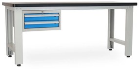 Dielenský stôl Solid MDF-20, 210 cm, závesný box, čierna