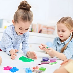 MULTISTORE Sada na výrobu SLIME pre deti, 113 dielov – 28 hotových slizov, svietiaci v tme, DIY
