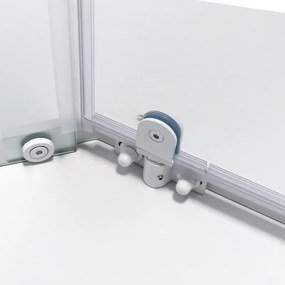 BPS-koupelny Päťuholníkový sprchový kút KZ91A WH 80x80 biela/transparent - bez vaničky