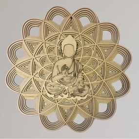 Vyrezávaná drevená 3D mandala na stenu | SENTOP PR0459
