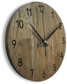 Minimalistické dubové nástenné hodiny, tichý quartzový pohon, moderná dekorácia I SENTOP MAS002-akcia20