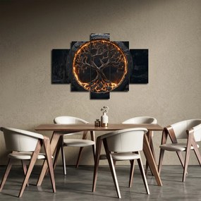 Obraz – Strom života v láve I. (150x105 cm)