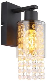 Globo 15799W - Nástenná lampa BACKEY 1xE27/40W/230V čierna