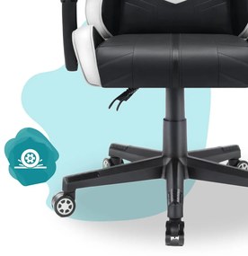 Detské herné kreslo HC - 1004 čierno bielej farby