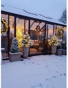 Eglo 410941 - LED Vonkajší vianočný veniec CALGARY 60xLED/0,018W/3/230V IP44