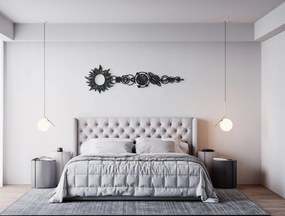 drevko Drevená nálepka Planéty Rozmer obrazu: 19 x 65 cm, Farba dekorácie: Čierna