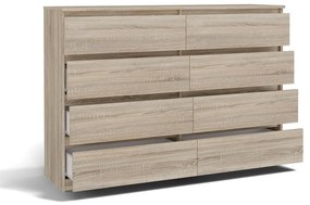 Komoda Musecalo 7 140 (dub sonoma). Akcia -19%. Vlastná spoľahlivá doprava až k Vám domov. 1132833