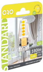 LED žiarovka G4 ORO 1,8W Farba: Teplá biela 3000K