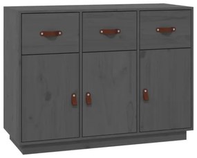 vidaXL Komoda sivá 100x40x75 cm borovicový masív-