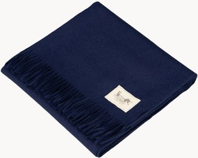 Pléd so strapcami z vlny baby alpaky