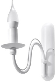 Nástenné svietidlo Minerwa, biele telo svietidla