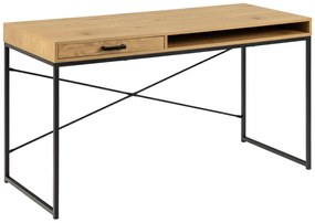 Actona Písací stolík Seaford 140 - dub divoký / čierna