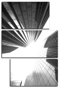 Obraz na plátne - Perspektíva mrakodrapu - obdĺžnik 7252QD (90x60 cm)