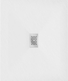Mexen Hugo, obdĺžniková sprchová vanička SMC 110 x 100 cm, biela, oceľová krytka, 42101011-X