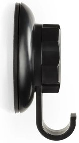 Čierny samodržiaci nástenný háčik Compactor Bestlock Black Single Hook