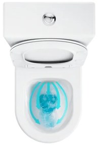 Ravak X01870 - kombinované bezokrajové WC (Rimless) s WC sedátkom SoftClose OPTIMA, keramika/biela