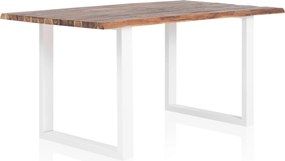 XXXLutz JEDÁLENSKÝ STÔL, akácia, prírodná farba, biela, 160/90/75 cm MID.YOU - Online Only jedálne - 001769019703