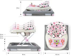 Detské chodítko PATROL bodky