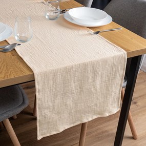 Biante Mušelínový behúň na stôl MSN-045 Krémový 35x140 cm