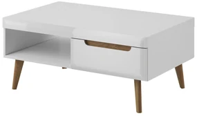 Konferenční stolek Nordi 107 cm bílý/dub Riviéra