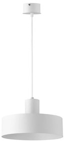 Luster na lanku RIF 1xE27/60W/230V pr. 25 cm biela