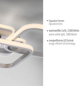 Leuchten Direkt 14117-55 - LED Stropné svietidlo LED/36W/230V matný chróm