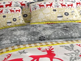 Flanelové obliečky CHRISTMAS TIME farebné Rozmer obliečky: 2 ks 70 x 90 cm | 200 x 220 cm